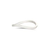 Silver Moving Tides Narrow Ring