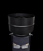 Static Anti Downdraught Chimney Cowl 8″ Black