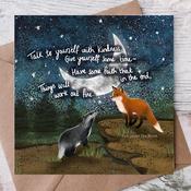 Fox Under The Moon - 'Have Faith' - Greeting Card by Fox Under The Moon