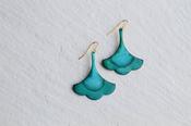 Silk Purse, Sow's Ear - Verdigris Turquoise Drop Earrings