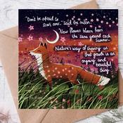 Fox Under The Moon - 'Bloom' - Greeting Card From Fox Under The Moon