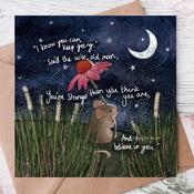 Fox Under The Moon - 'Stronger' - Greeting Card by Fox Under The Moon