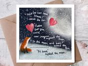 Fox Under The Moon - "To The Moon &amp; Back" Love Card by Fox Under The Moon