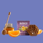 Buíoch Irish Chocolates - Orange Honeycomb Hex - Milk Chocolate