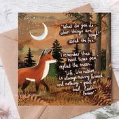 Fox Under The Moon - 'Moving Forward' - Greeting Card From Fox Under The Moon