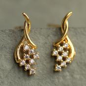 Silk Purse, Sow's Ear - Grape Vine Stud Earrings