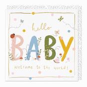 Whistlefish - G348 - Buggy Welcome Baby Card