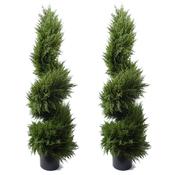 Leaf Design UK LTD - Leaf 120cm Spiral Cypress Artificial Tree UV Resistant Outdoor