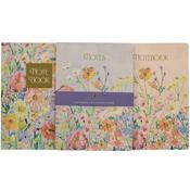 Designed By Violet - Pack of 3 A4 Lined Notebooks Saffron