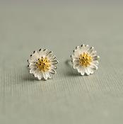 Silk Purse, Sow's Ear - Daisy Sterling Silver Stud Earrings