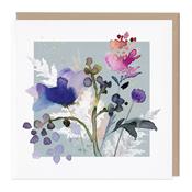 Whistlefish - F431 - Blue Poppy &amp; Thyme Art Card