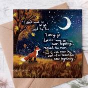 Fox Under The Moon - 'New Beginning' - Greeting Card From Fox Under The Moon
