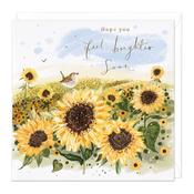 Whistlefish - F437 - Feel Brighter Soon Sunflower Card
