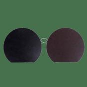 VdE Tivoli 1996 - Crescent-shaped PVC placemat 36x33 brown/black