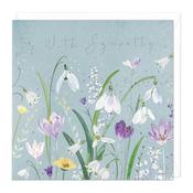 Whistlefish - E477 - White Bells Sympathy Card image