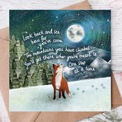 Fox Under The Moon - 'Mountains' - Greeting Card by Fox Under The Moon