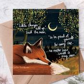 Fox Under The Moon - 'Little Changes' - Greeting Card From Fox Under The Moon