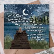 Fox Under The Moon - 'Apart' - Fox Under The Moon Sympathy Card