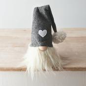 Gonk Decoration With Heart Hat, 16cm