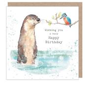 Birthday card - Otter 'Down by the River' range image