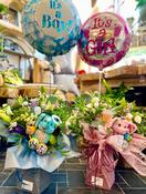A Baby Congratulations Balloon, Toy &amp; Flower Bouquets image