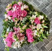 Loose Pink Floral Open Heart Tribute image