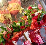 A Valentine’s Bouquet with Balloon &amp; Chocolates image