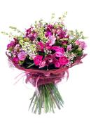 A Soy Candle &amp; Perfectly Cerese Pink Fresh Flowers Gift Bundle image