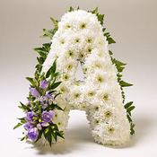Massed Floral Single Letter Tribute
