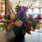 Lilac &amp; Pink Artificial Flower arrangement