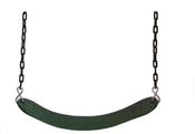 Wrap around swing with coated chain - green