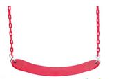 Wrap around swing with coated chain - Red