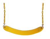 Wrap around swing with coated chain - Yellow
