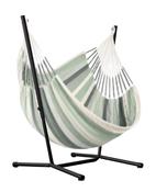 Fiji Hammock Chair with Steel Stand - organic-cotton / basic / olive