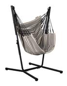 Fiji Hammock Chair with Steel Stand - organic-cotton / basic / zebra