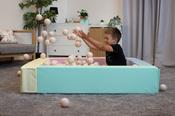 IGLU Square Ball Pit (Ball Play Heaven) – Light Pastel - Ball pit + 500 balls