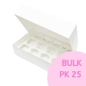 12s / 24s White Cupcake Boxes (No Window) (Bulk Pk 25) image