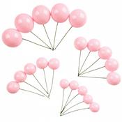 SUGAR SISTERS - Pale Pink Shiny Cake Balls Pk 20