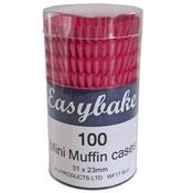 Easybake Deep Pink Mini Muffin Pk 100 image