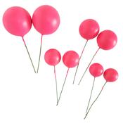 SUGAR SISTERS - Neon Pink Matt Cake Balls Pk 8