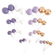 SUGAR SISTERS - Purple,Lavender,Gold &amp; White Cake Ball Set Pk 32 image