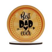 Best Dad Ever Cake Topper 11,5cm image