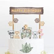 Baby Animals Safari Cake Topper image