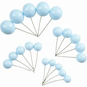 SUGAR SISTERS - Pale Blue Shiny Cake Balls Pk 20
