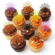 Sugar Sisters - Coloured Cobwebs Toppers Pk 10