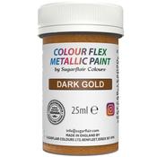 Dark Gold SugarFlair Colourflex Metallic Paint 25g