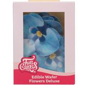 Wafer Flowers Deluxe Orchid Blue Pk 10