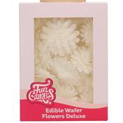 Wafer Flowers Deluxe Pom Pom/Daisy White Pk 12 image