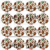 Gingerbread Treats  Edible Toppers - (20 Toppers)