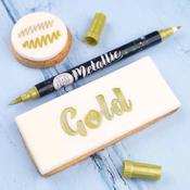 Edible Marker Metallic Gold